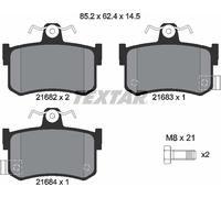 Textar Rear Brake Pads fits Rover 800 MG MGR V8 MGF TF 2168202