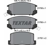 Textar Rear Brake Pads fits Toyota MR2 2.2 RWD II SW2_ 2175901