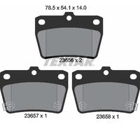 Textar Rear Brake Pads fits Toyota RAV4 2.4 FWD Mk II _A2_ 2365601