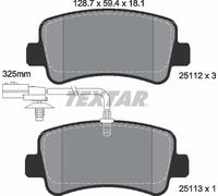 Textar Rear Brake Pads fits Vauxhall Movano Opel Renault Master Nissan NV400