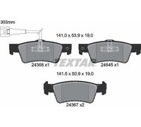 Textar Car Brake Pad Rear Integrated Wear Warning Contact For VW 2436801
