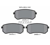 Textar Rear Brake Pads Set For Dodge Hyundai Inokom Kia Naza I 10 I10 Picanto Su