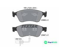 TEXTAR REAR DISC BRAKE BRAKE PAD SET 2389601 FOR AUDI VW