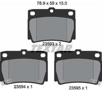 Rear Textar Brake Pad Set - 2359301