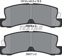 Textar Rear Pads fits Toyota Corolla Compact (_E11_) Liftback Levin Holden
