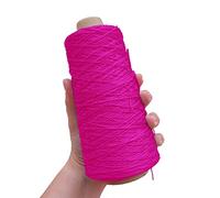 TEXTEX = Cuquillo Chain Thread. Yarn for Knitting and Crochet. Composition 100% Rayon. 1 Cone of 200grs and 600mts (Fuchsia)