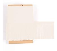 TEXTEX = Cuquillo Fringe for Sewing Flamenco and Sevillana. Composition Rayon 100%. Length of 20 cm. 5m Pieces. (Off White)