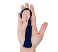 TEXTEX = Cuquillo Tassel with Tied on the Head. 10cm Long. 100% Rayon. Bag of 5 Units - (Navy Blue)