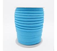TEXTEX = Piping for Sewing, Decoration, and Crafts. Composition 50% Cotton and 50% Polyester. Total Width of 15mm, Cord of 5mm, and Flap of 10mm. 10 Meter Reel - (Light Blue)