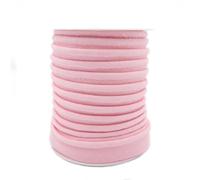 TEXTEX = Piping for Sewing, Decoration, and Crafts. Composition 50% Cotton and 50% Polyester. Total Width of 15mm, Cord of 5mm, and Flap of 10mm. 10 Meter Reel - (Pink)