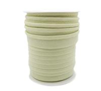 TEXTEX = Piping for Sewing, Decoration, and Crafts. Composition 50% Cotton and 50% Polyester. Total Width of 15mm, Cord of 5mm, and Flap of 10mm. 10 Meter Reel - (Light Green)