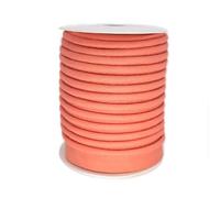 TEXTEX = Piping for Sewing, Decoration, and Crafts. Composition 50% Cotton and 50% Polyester. Total Width of 15mm, Cord of 5mm, and Flap of 10mm. 10 Meter Reel - (Coral)