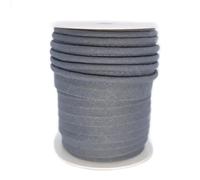 TEXTEX = Piping for Sewing, Decoration, and Crafts. Composition 50% Cotton and 50% Polyester. Total Width of 15mm, Cord of 5mm, and Flap of 10mm. 10 Meter Reel - (Dark Gray)