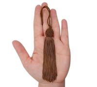 TEXTEX = Turk's Head Cuquillo Tassel. 10cm Long. 100% Rayon. Bag of 5 Units - (Brown)