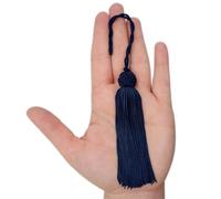 TEXTEX = Turk's Head Cuquillo Tassel. 10cm Long. 100% Rayon. Bag of 5 Units - (Navy Blue)