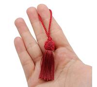 TEXTEX = Turk's Head Cuquillo Tassel. 5cm Long. 100% Rayon. Bag of 5 Units - (Garnet)