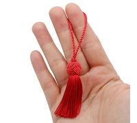 TEXTEX = Turk's Head Cuquillo Tassel. 5cm Long. 100% Rayon. Bag of 5 Units - (Red)