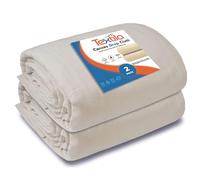 Textila All Purpose Canvas Drop Cloth - 4x5 Feet Pack of 1 - Canvas Fabric Drop Cloth for Painting, Floor & Furniture Protection, Painters Drop Cloth, Washable & Reusable Thick Duck Fabric