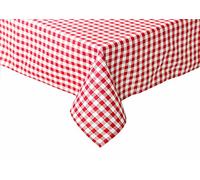 TextilDepot24 Country house tablecloths, Rectangle, 5 mm, chequered red and white chequered, 100% cotton, 110 x 170 cm
