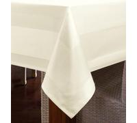 TextilDepot24 Tablecloth 130 x 190 cm with Satin Edge 100% Cotton Champagne