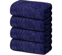 Textile Do 4 X Large Bath Towels 100% Egyptian Cotton High Absorbent 500 GSM Hotel Quality Jumbo Bath Towel Set (4, Royal Blue)
