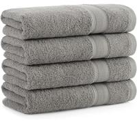 Textile Do 4 X Luxury Face Cloth Towel Set (30 x 30 cm-800 GSM) 100% Egyptian Cotton Wash Cloths Super Soft Flannels Face Cloths for Gym Spa Bathroom