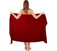 Textile Do Extra Large Jumbo Towel Bath Sheet (100 x 200 cm-600 GSM) Pure Egyptian Cotton Big Bath Sheets (Red, 1)