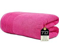 Textile Do Luxury Super Jumbo Bath Sheet (100 x 200 cm-700 GSM) 100% Egyptian Cotton Extra Lage Bath Sheet Towels (Hot Pink, Cotton)