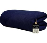 Textile Do Luxury Super Jumbo Bath Sheet (100 x 200 cm-700 GSM) 100% Egyptian Cotton Extra Lage Bath Sheet Towels (Cotton, Navy Blue)
