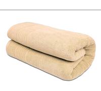 Textile Do Luxury Super Jumbo Bath Sheet (100 x 200 cm-700 GSM) 100% Egyptian Cotton Extra Lage Bath Sheet Towels (Latte, Cotton)
