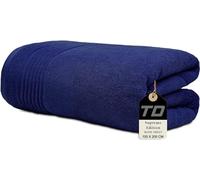 Textile Do Luxury Super Jumbo Bath Sheet (100 x 200 cm-700 GSM) 100% Egyptian Cotton Extra Lage Bath Sheet Towels (Royal Blue, Cotton)