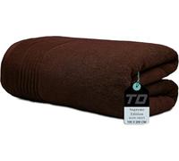 Textile Do Luxury Super Jumbo Bath Sheet (100 x 200 cm-700 GSM) 100% Egyptian Cotton Extra Lage Bath Sheet Towels (Cotton, Chocolate)