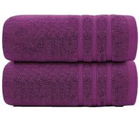 Textile Do Pack of 1, 2, 3 & 4 Extra Large Jumbo Bath Sheets 100% Egyptian Cotton Big Bath Towels Quick Dry Gym Hotel Spa Soft XL Towels Set (Purple, 2x Jumbo Bath Sheet)