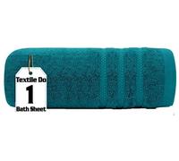 Textile Do Pack of 1, 2, 3 & 4 Extra Large Jumbo Bath Sheets 100% Egyptian Cotton Big Bath Towels Quick Dry Gym Hotel Spa Soft XL Towels Set (Blue Lagoon, 1x Bath Towel)