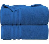 Textile Do Premium Extra Large Jumbo Bath Sheets - 100 x 200 cm, 2 Pack Super Soft 100% Egyptian Cotton - Highly Absorbent and Quick Dry Hotel Quality Towels 600 GSM (Royal Blue)