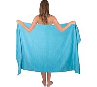 Textile Do Super Jumbo Bath Towels (Size:100 x 200 cm) 100 Percent Egyptian Cotton Extra Large Bath Sheet Towel Set (Turquoise, 1)