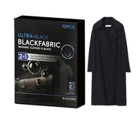Textile Dye, 4.92 x 6.1 x 1.18 Inches, Pack of 10 Laundry Dye Fixing Sheets, Restores the Colour of Black Clothing, Fabric Fading Repair Sheet for Cotton, Linen, Wool, T-Shirts, Shoes, J