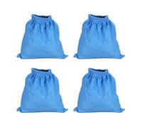 Textile Filter Bag and Filter Elements, Compatible for Karcher, MV1 WD1 WD2 WD3 NT Series Vacuum Cleaner Filter Bag Parts Filter(4Pcs Blue Fabric Bag)