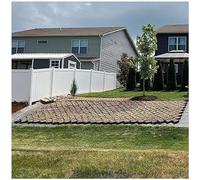 Textile Grid for Retaining WallsStabilization Mesh for Sloped Driveways Gravel/Earth Outdoor Landscaping Ground Grid Permeable Pavers 16x16 ft HeavyDuty
