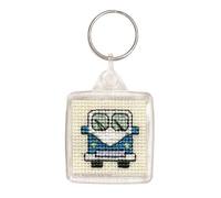 Textile Heritage Campervan Key Ring Cross Stitch Kit