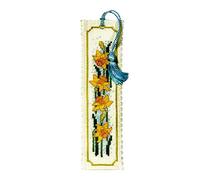Textile Heritage Collection Cross Stitch Bookmark Kit - Daffodils