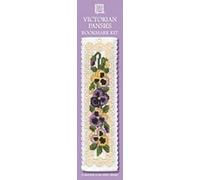 Textile Heritage Collection Cross Stitch Bookmark Kit - Victorian Pansies