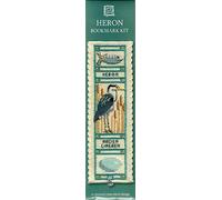 Textile Heritage Cross Stitch Kit - Bookmark - Heron