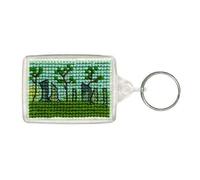 Textile Heritage Cross Stitch Kit - Keyring - Standing Stones - Made in Scotland