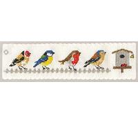 Textile Heritage Garden Birds Bookmark Cross Stitch Kit