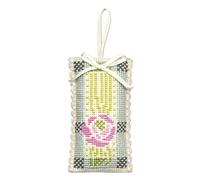 Textile Heritage Lavender Sachet Counted Cross Stitch Kit - MacIntosh Rose