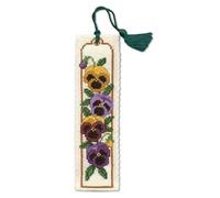 Textile Heritage Pansies Bookmark Cross Stitch Kit