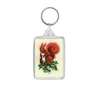 Textile Heritage Red Squirrel Keyring Cross Stitch Kit