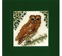 Textile Heritage Tawny Owl - A Counted Cross Stitch Card Kit