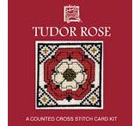 Textile Heritage Tudor Rose Miniature Card Cross Stitch Kit